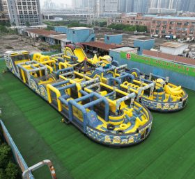 CR2-77 Minions Theme Challenging Run Giant Inflatable Obstacle Courses