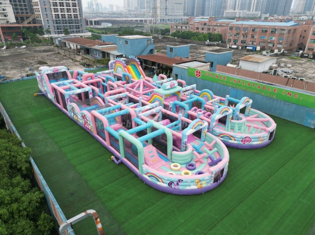 CR2-93 My Little Pony Theme Challenging Run Giant Inflatable Obstacle Courses