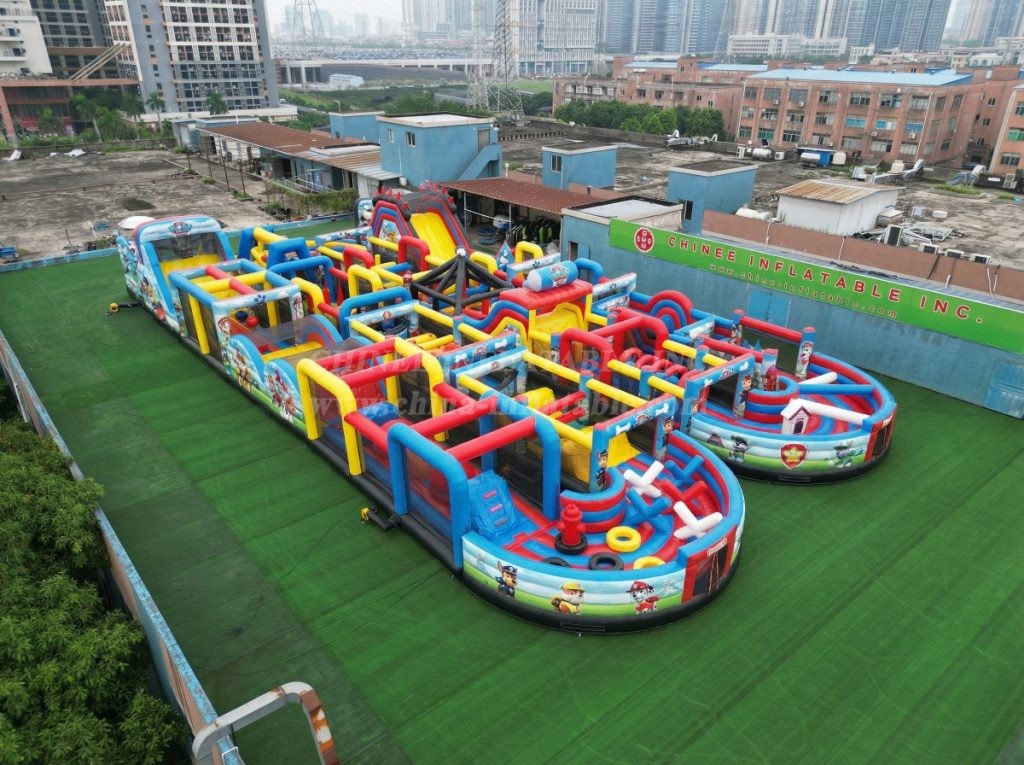 CR2-95 Paw Patrol Theme Challenging Run Giant Inflatable Obstacle Courses
