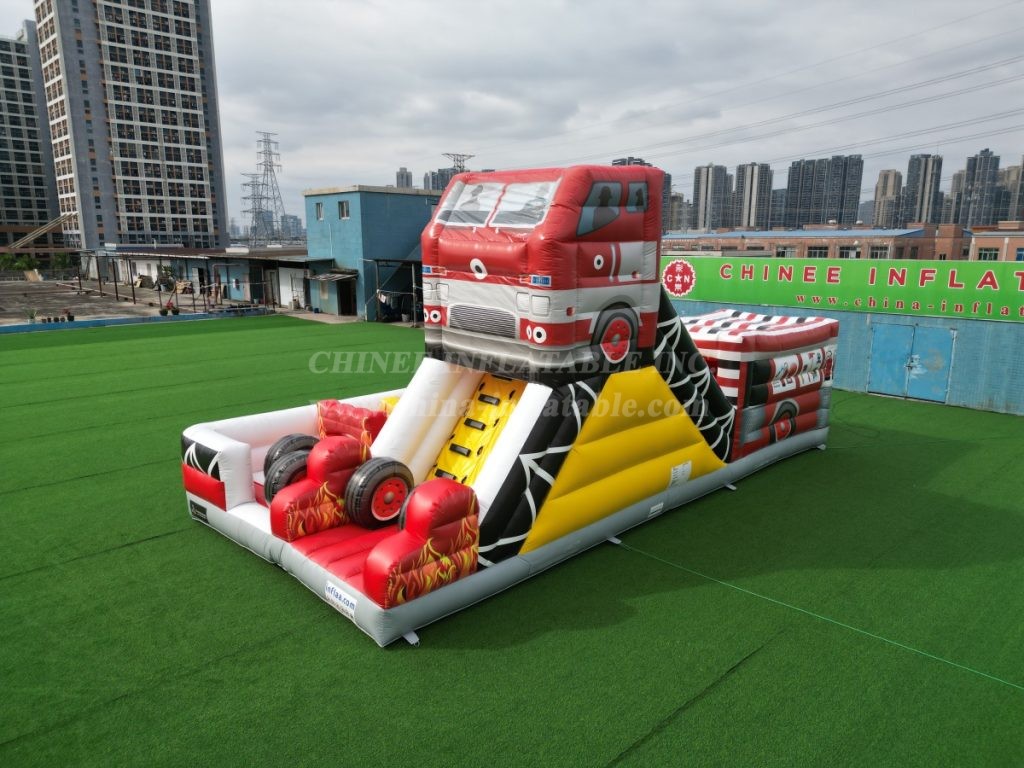 T2-8120 Fire Truck Inflatable Playground