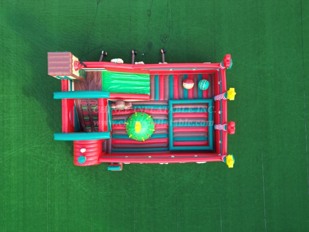 T6-5602 Christmas Train Inflatable Fun City