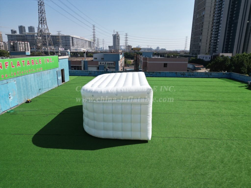 Tent1-5200 Pure White Inflatable Cube Tent