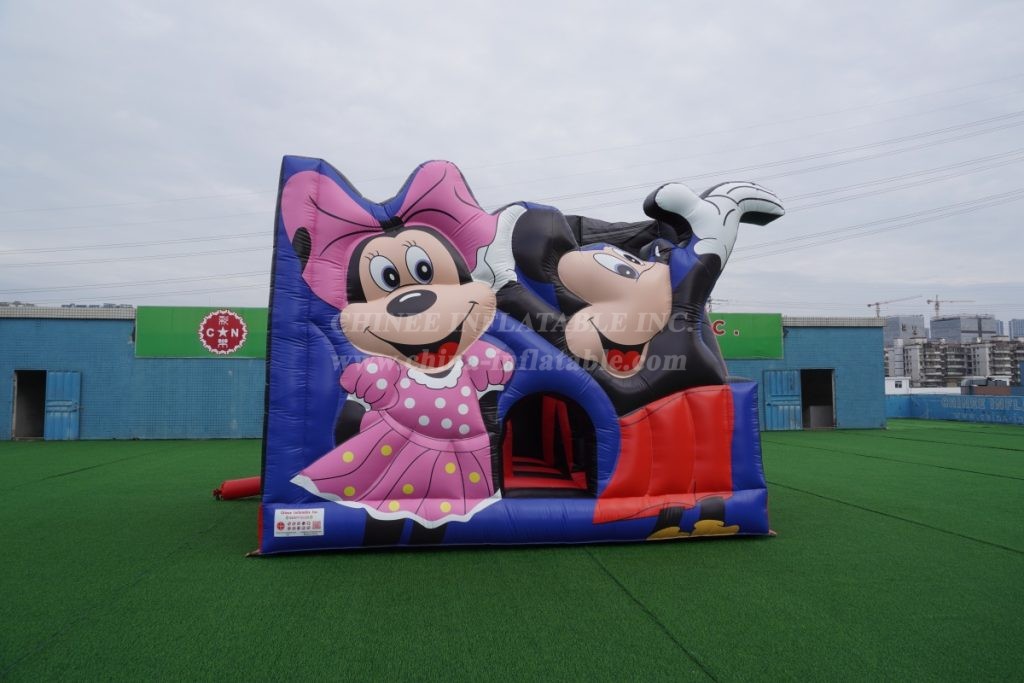 T2-4895B Mickey Mouse Bouncy Castle with Slide