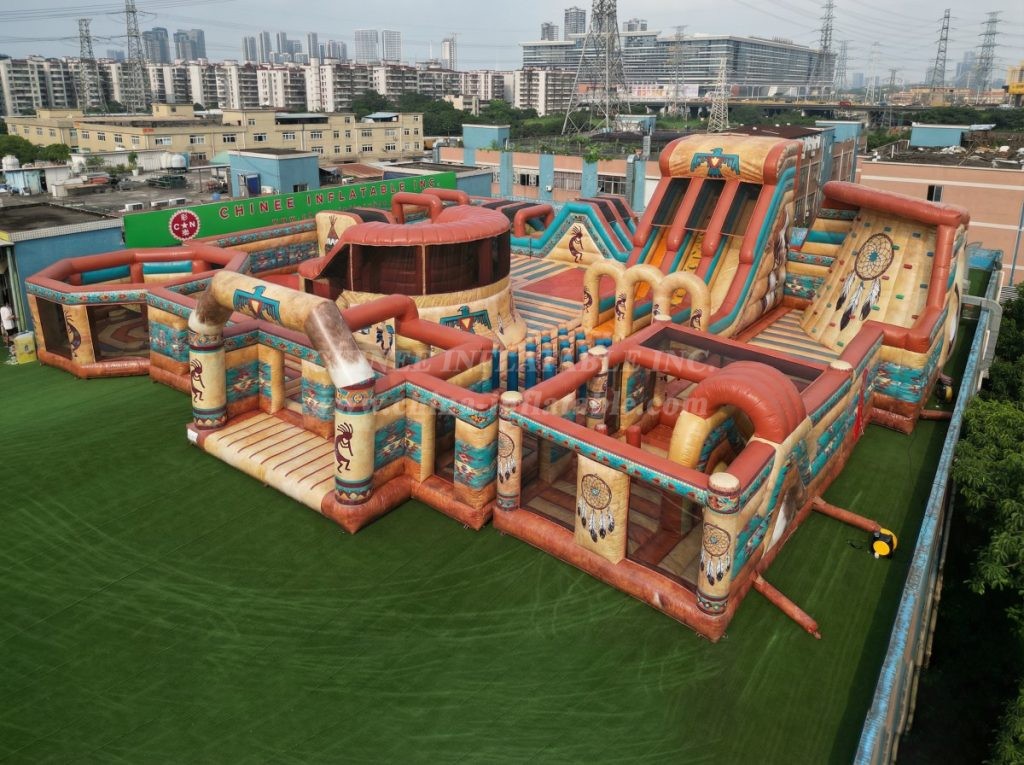 GF3-103 American Indian Theme Inflatable Park