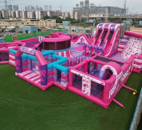 GF3-108 Barbie Theme Inflatable Park