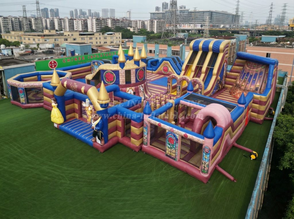 GF3-111 Beauty and the Beast Theme Inflatable Park