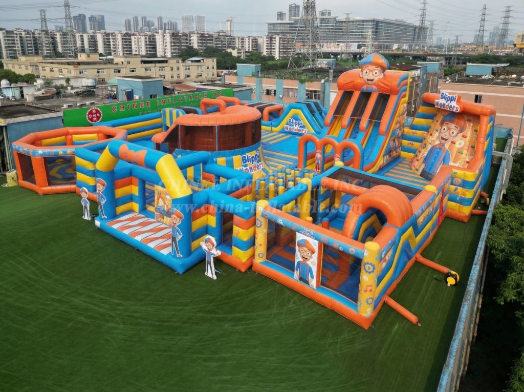 GF3-116 Blippi Wonders Theme Inflatable Park