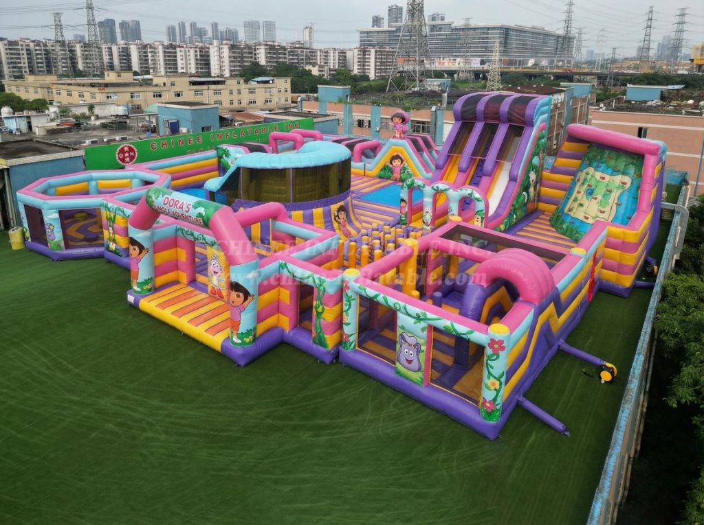 GF3-139 Dora Theme Inflatable Park