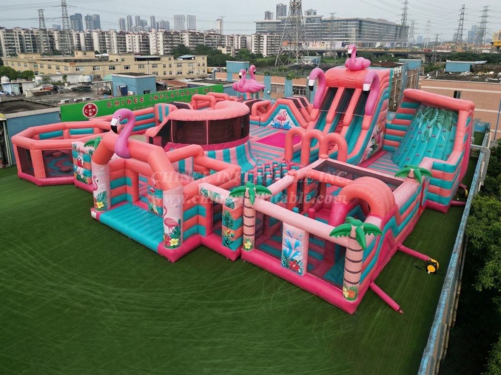 GF3-151 Flamingo Theme Inflatable Park