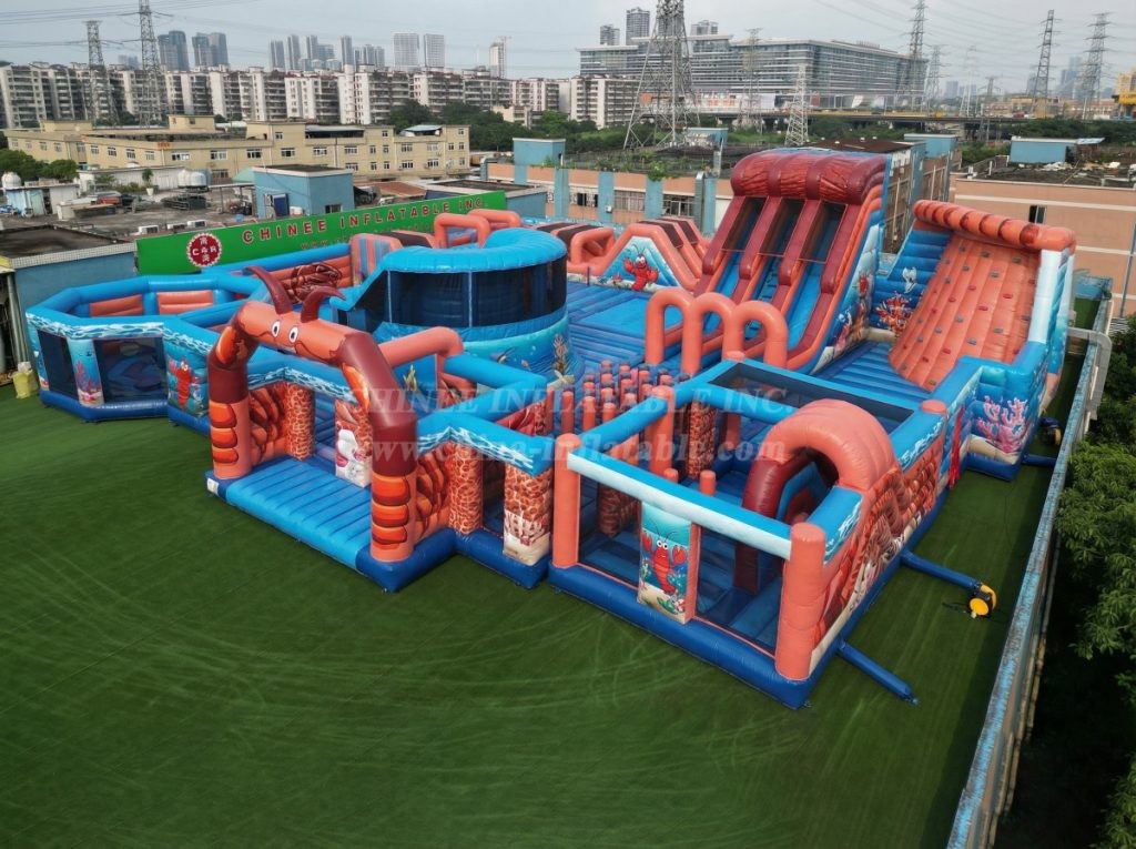 GF3-177 Lobster Theme Inflatable Park