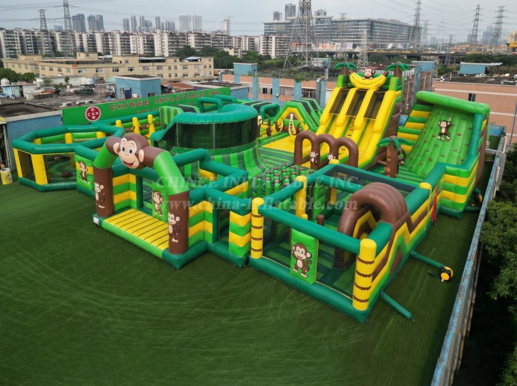 GF3-190 Monkey Theme Inflatable Park