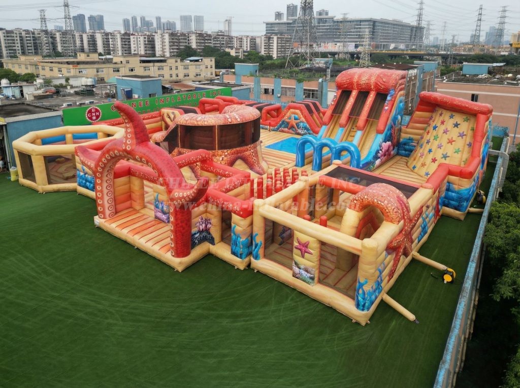 GF3-239 Starfish Theme Inflatable Park
