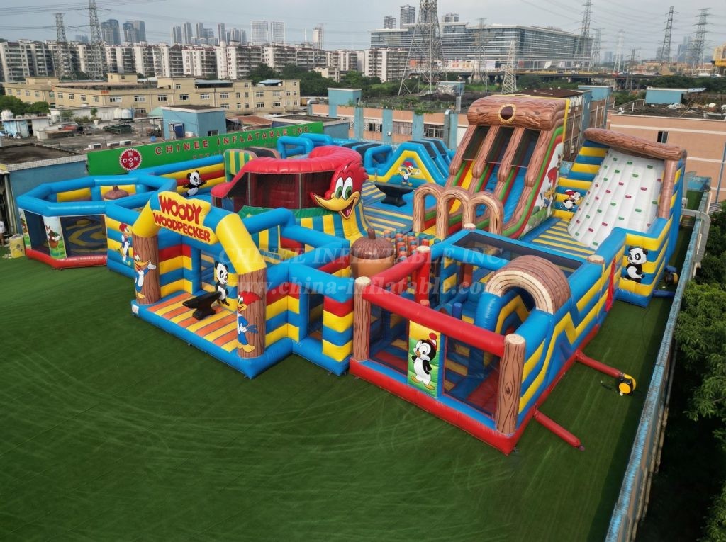 GF3-273 Woody Woodpecker Theme Inflatable Park