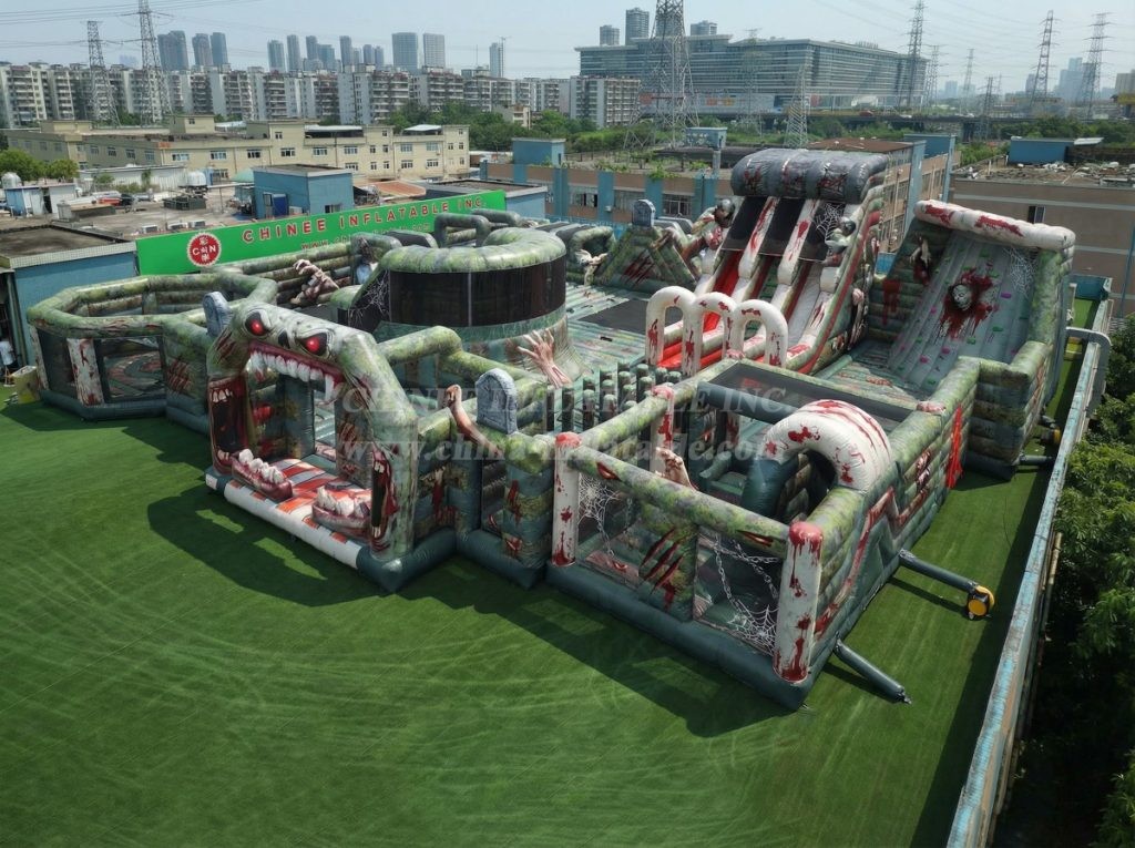GF3-275 Zombie Theme Inflatable Park