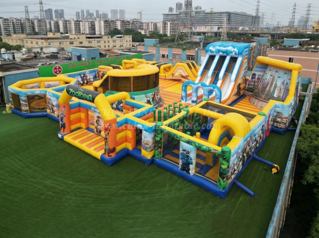 GF3-276 Zootopia Theme Inflatable Park