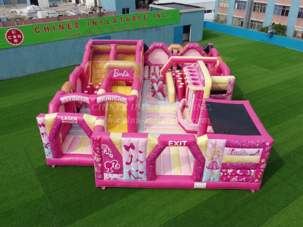 GF3-285 Barbie Theme Inflatable Park