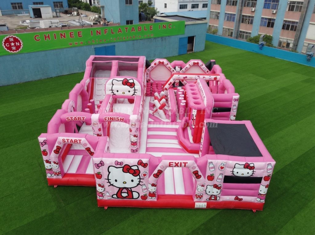 GF3-337 Hello Kitty Theme Inflatable Park