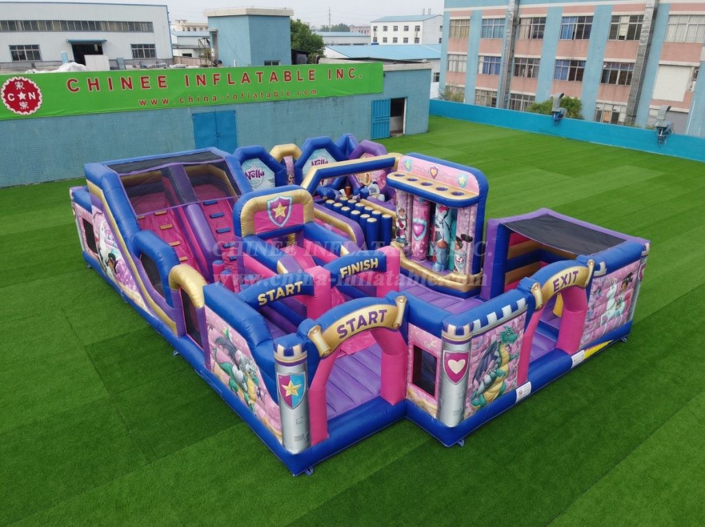 GF3-367 Nella Knight Theme Inflatable Park