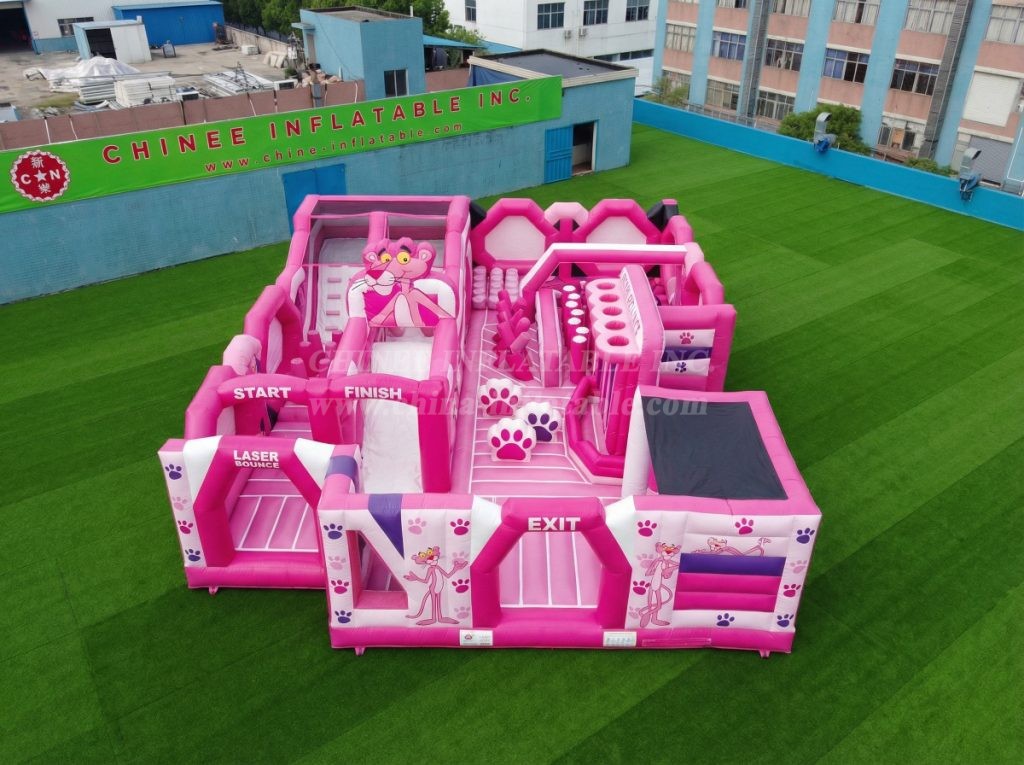 GF3-379 Pink Panther Theme Inflatable Park