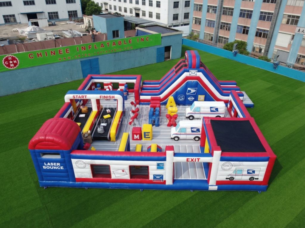 GF3-387 Post Office Theme Inflatable Park
