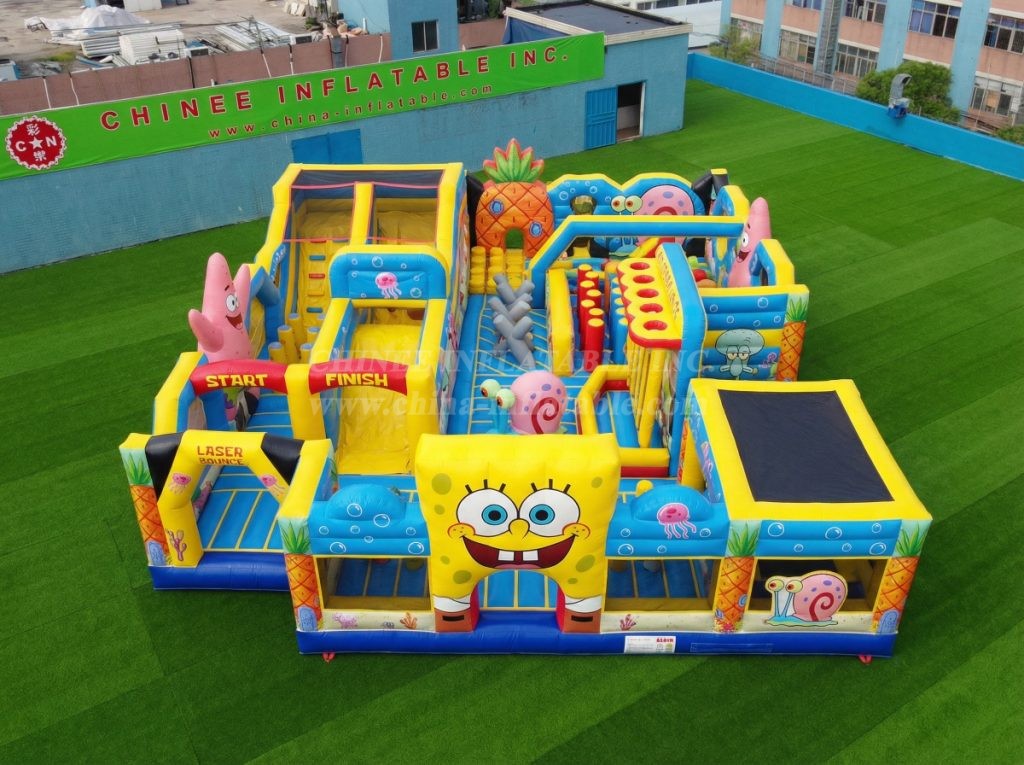 GF3-408 SpongeBob Theme Inflatable Park