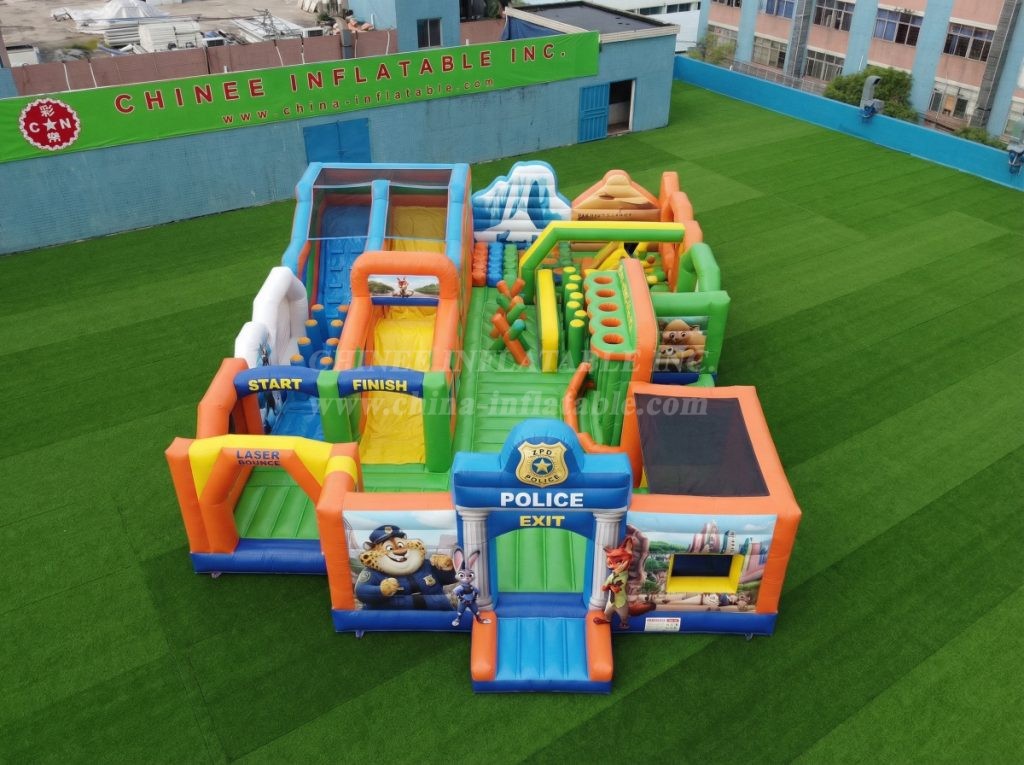 GF3-447 Zootopia Theme Inflatable Park