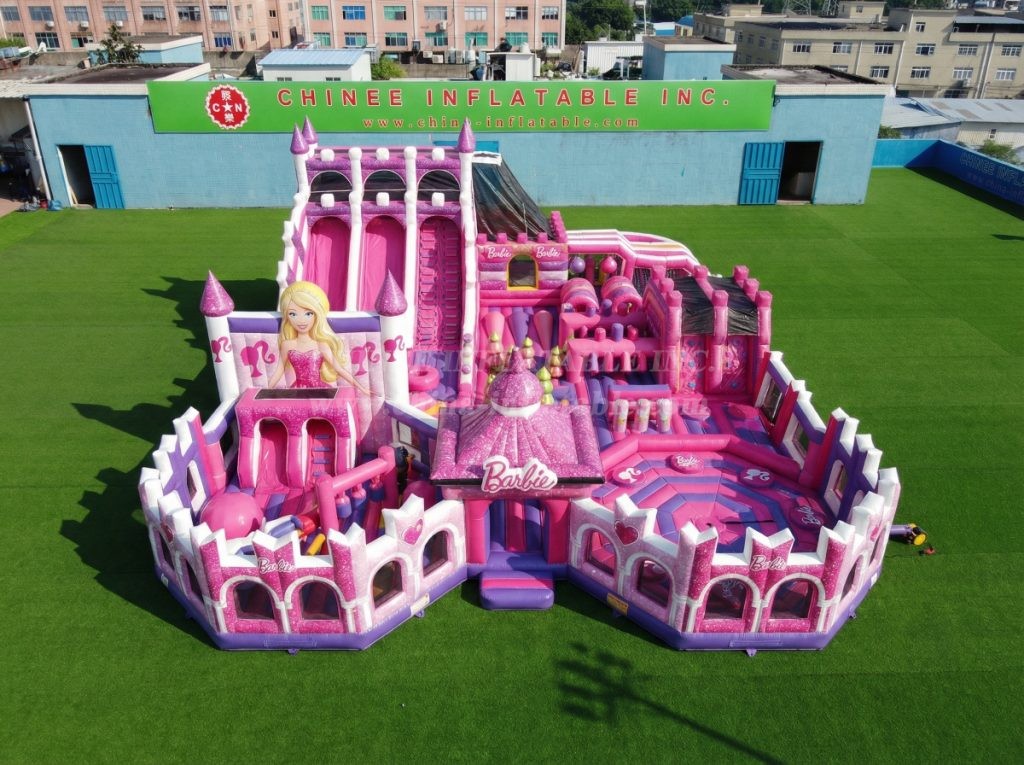 GF3-451 Barbie Theme Inflatable Park