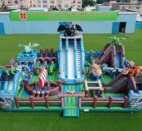 GF3-470 How to Train Your Dragon Theme Inflatable Park