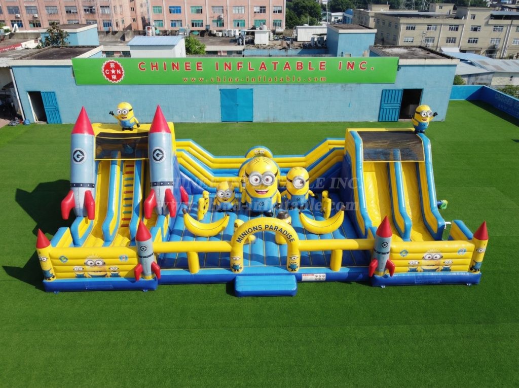 GF3-477 Minions Theme Inflatable Park