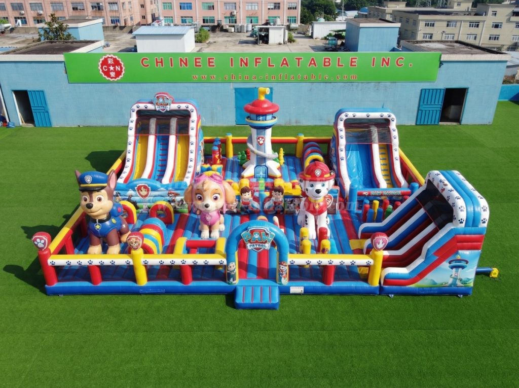 GF3-483 Paw Patrol Theme Inflatable Park