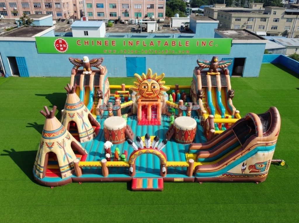 GF3-514 American Indian Theme Inflatable Park