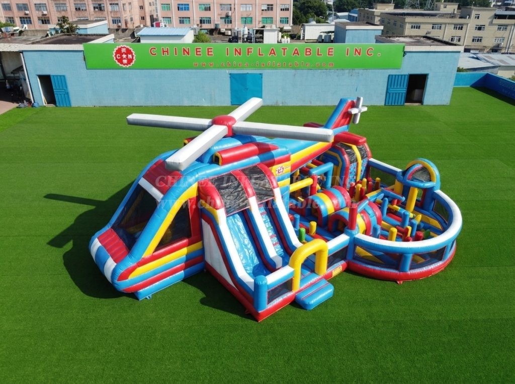GF3-536 Helicopter Theme Inflatable Park