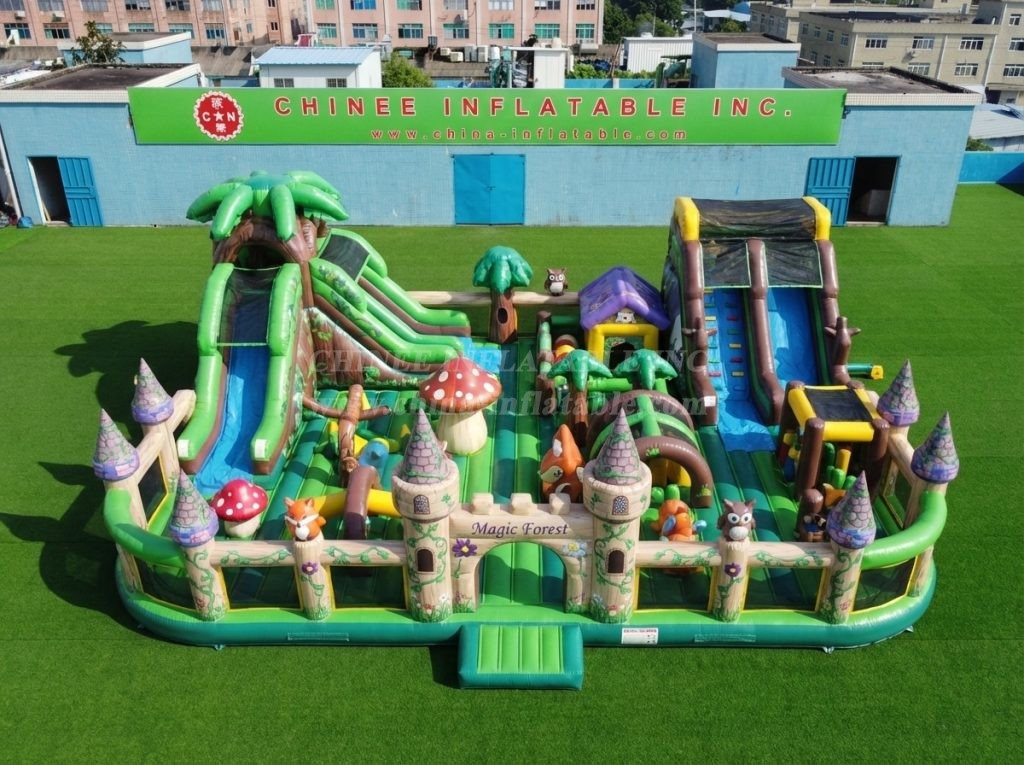 GF3-544 Magic Forest Theme Inflatable Park