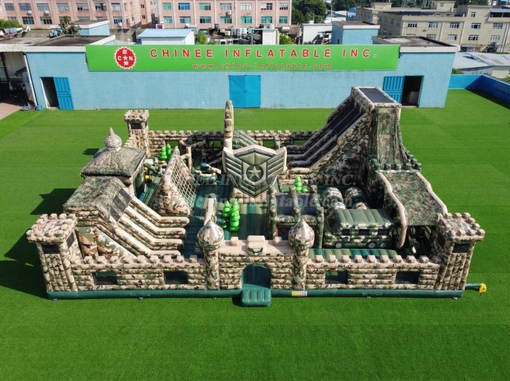GF3-545 Military Style Theme Inflatable Park