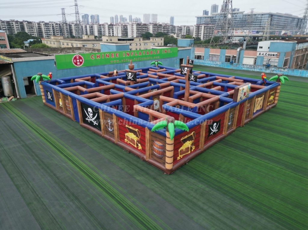 MAZE1-116 Pirates Theme Inflatable Maze