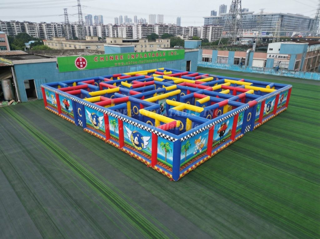 MAZE1-141 Sonic Theme Inflatable Maze