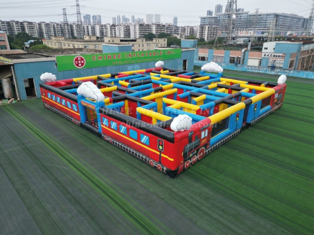MAZE1-170 Train Theme Inflatable Maze