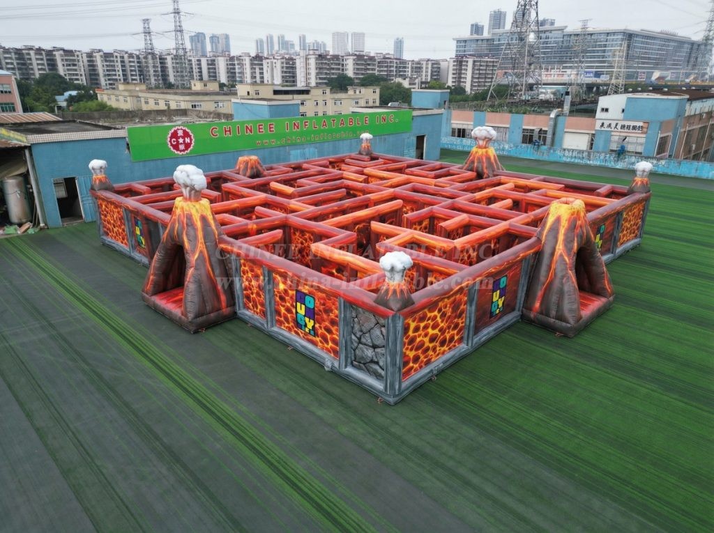 MAZE1-175 Volcano Theme Inflatable Maze