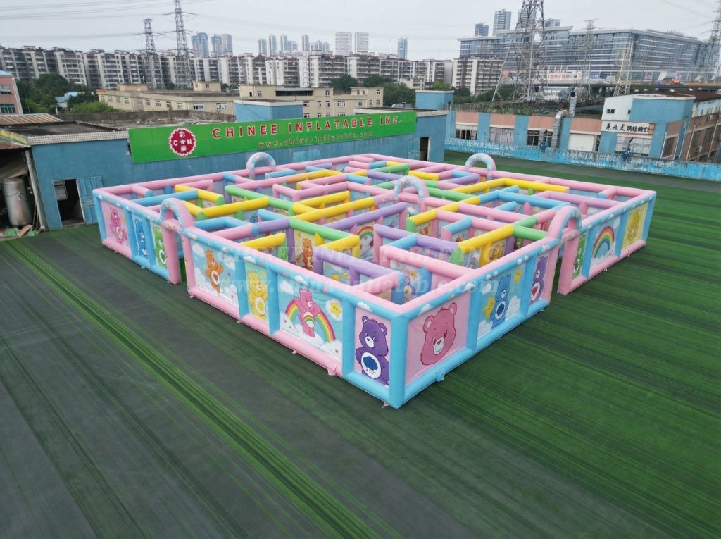 MAZE1-26 Care Bears Theme Inflatable Maze