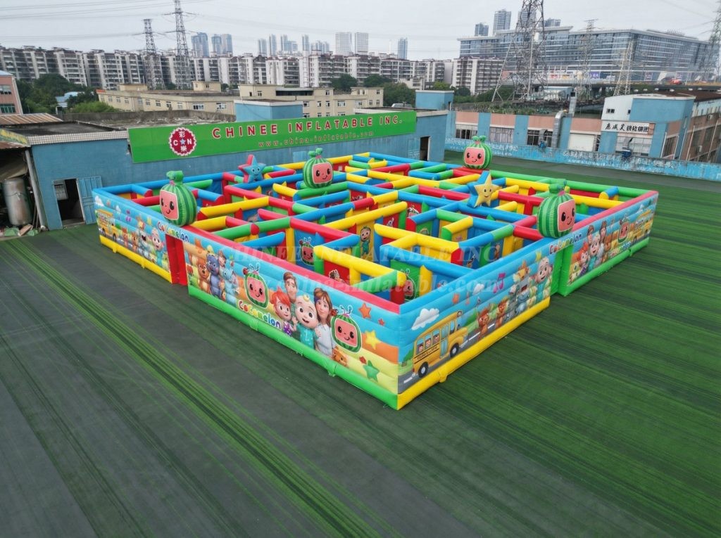MAZE1-34 Cocomelon Theme Inflatable Maze