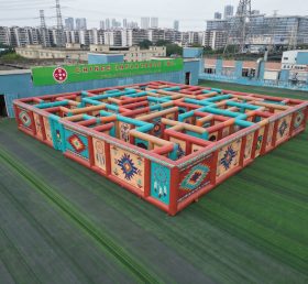 MAZE1-4 American Indian Theme Inflatable Maze
