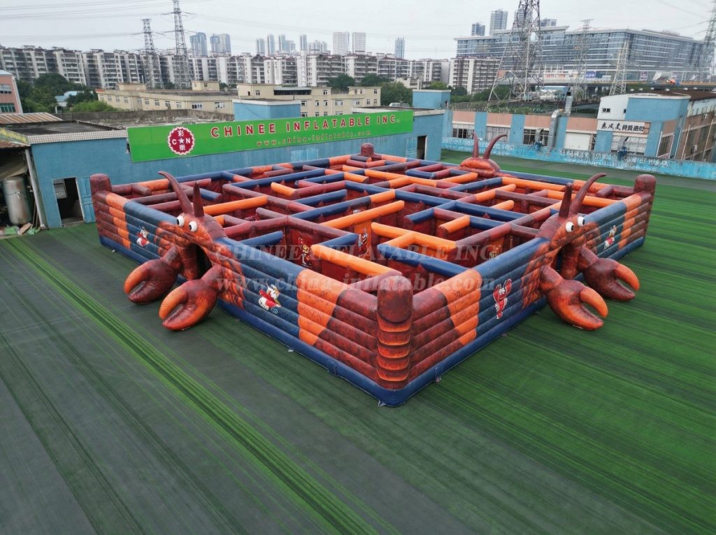 MAZE1-83 Lobster Theme Inflatable Maze