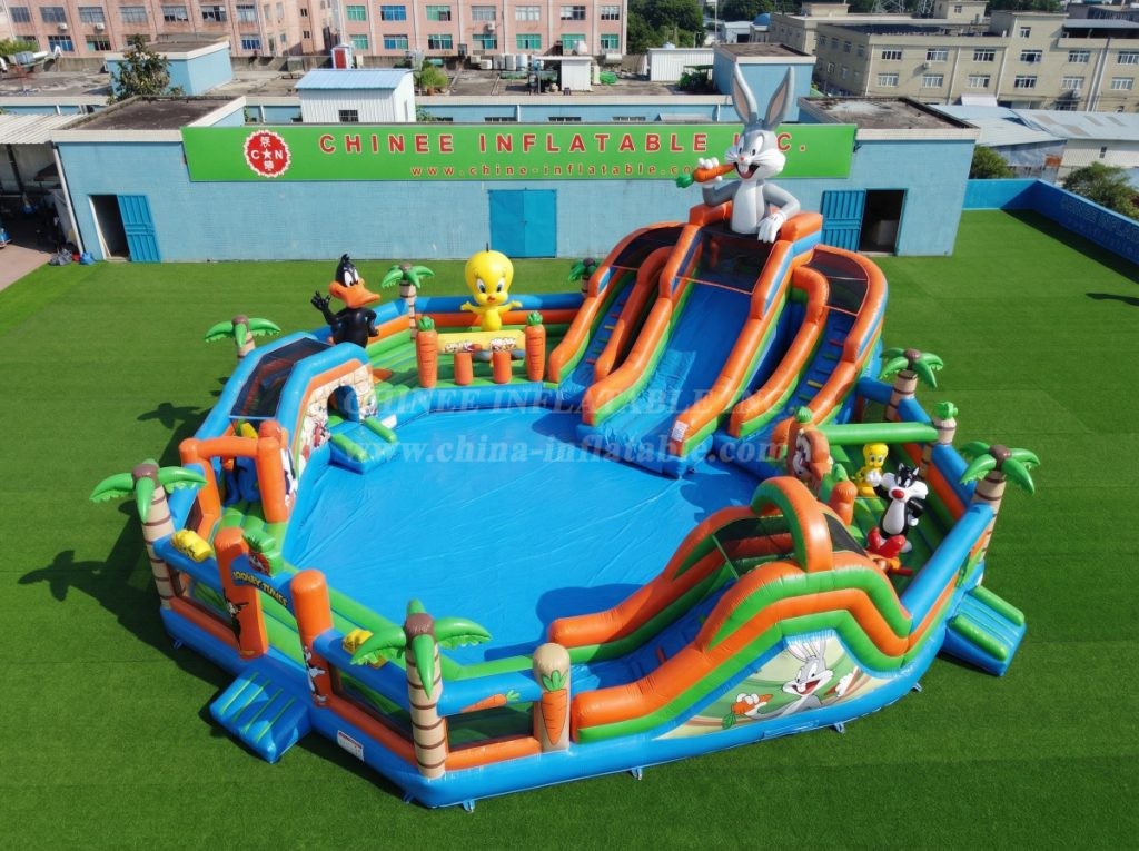 Pool3-757 Looney Tunes Theme Pool Water Park