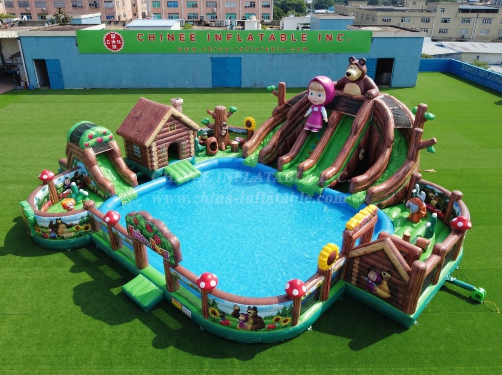 Pool3-758 Masha and the Bear Theme Pool Water Park