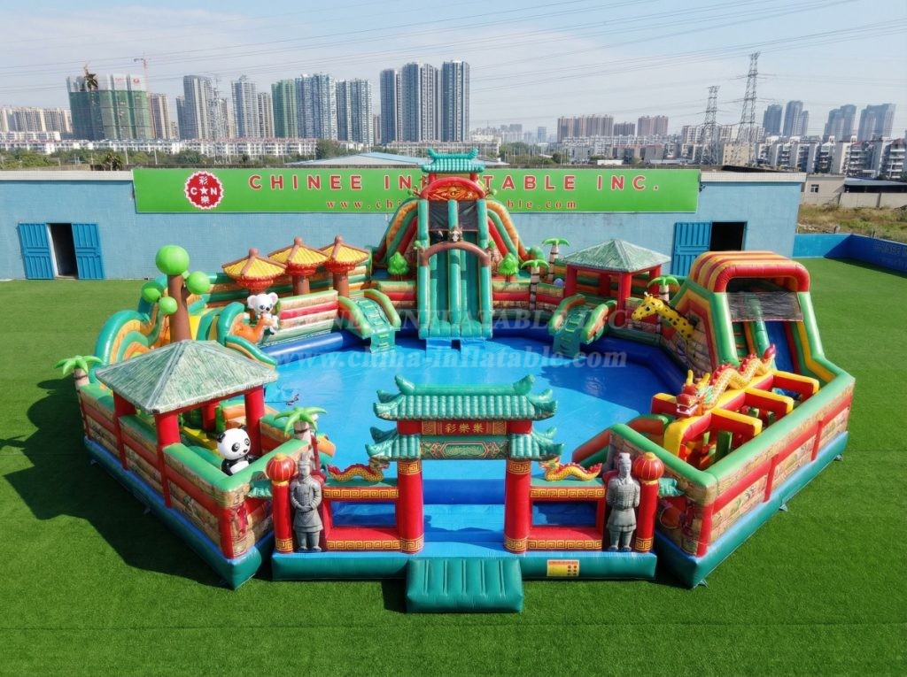 Pool3-797 Chinese Style Theme Pool Water Park
