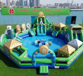 Pool3-801 Cryptocurrency Theme Pool Water Park