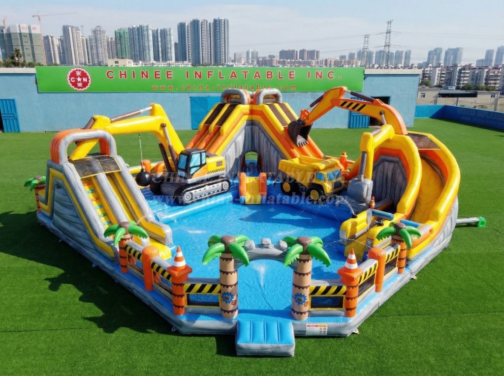 Pool3-802 Excavator Theme Pool Water Park