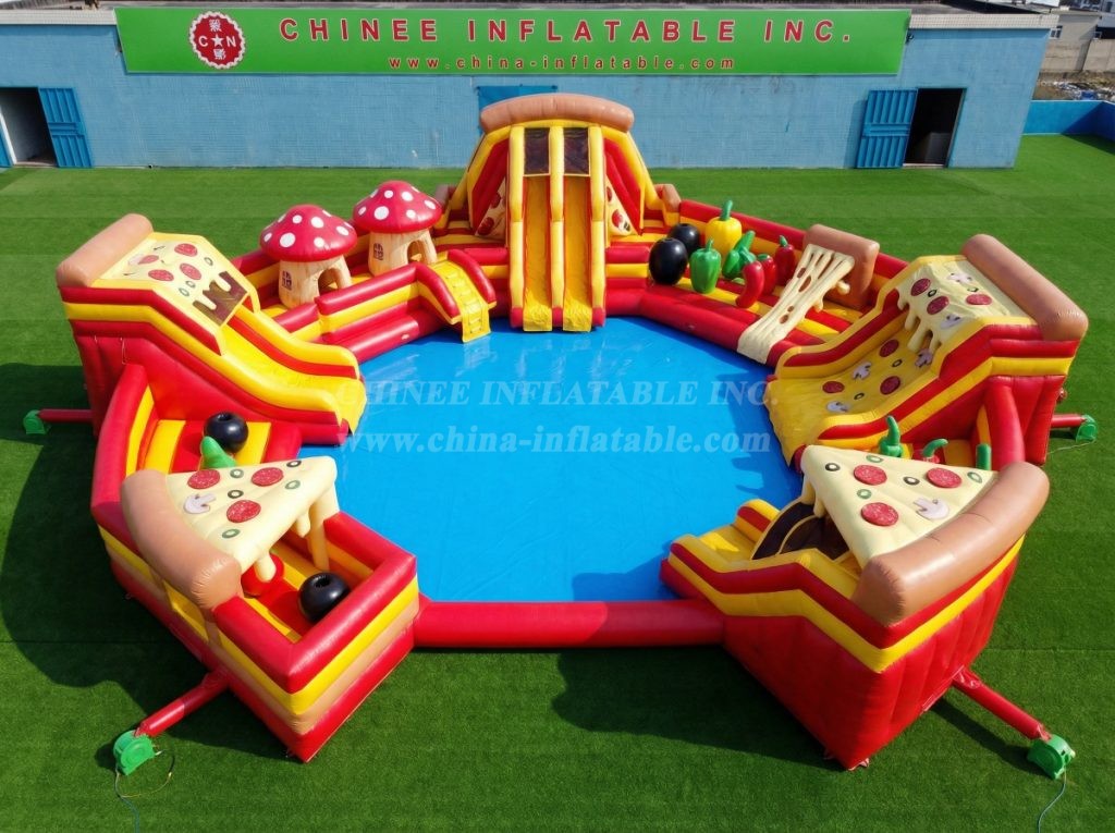 Pool3-818 Pizza Theme Pool Water Park