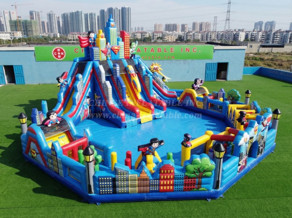 Pool3-827 Superhero Theme Pool Water Park