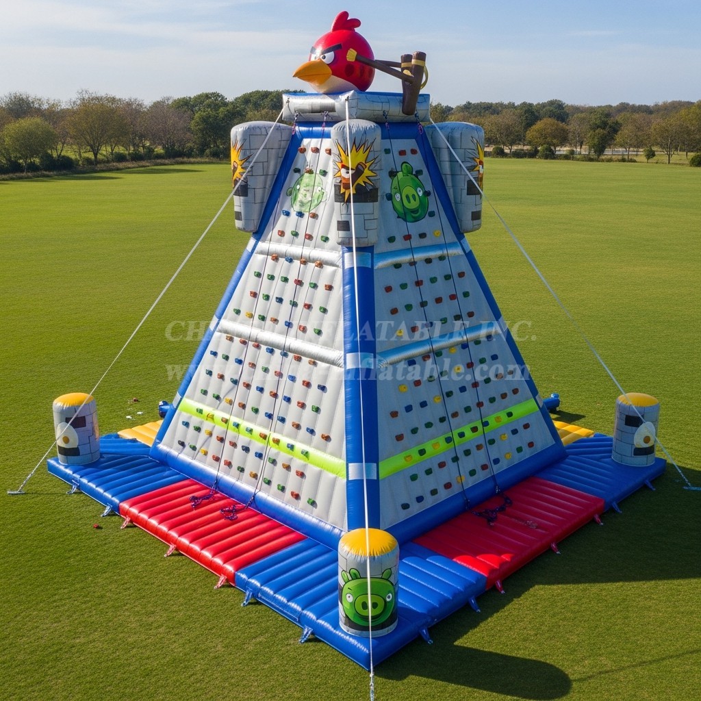 T11-4125 Angry Birds Theme Inflatable Climbing Wall